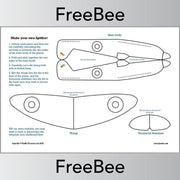 PlanBee FREE downloadable Paper Spitfire Template by PlanBee