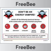 FREE Be Energy Aware Poster Pack by PlanBee