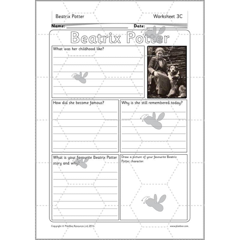 PlanBee Beatrix Potter KS1 Lesson Plans and Resources by PlanBee