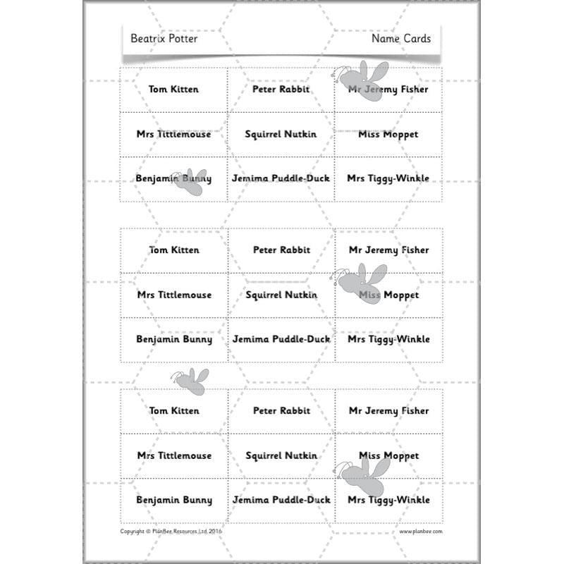 PlanBee Beatrix Potter KS1 Lesson Plans and Resources by PlanBee