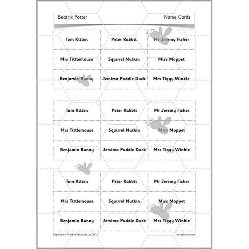 Beatrix Potter KS1 Lesson Plans and Resources by PlanBee