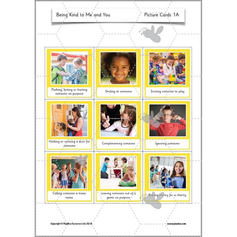 PlanBee ESR PSHE Friendship KS1 Being Kind Lessons