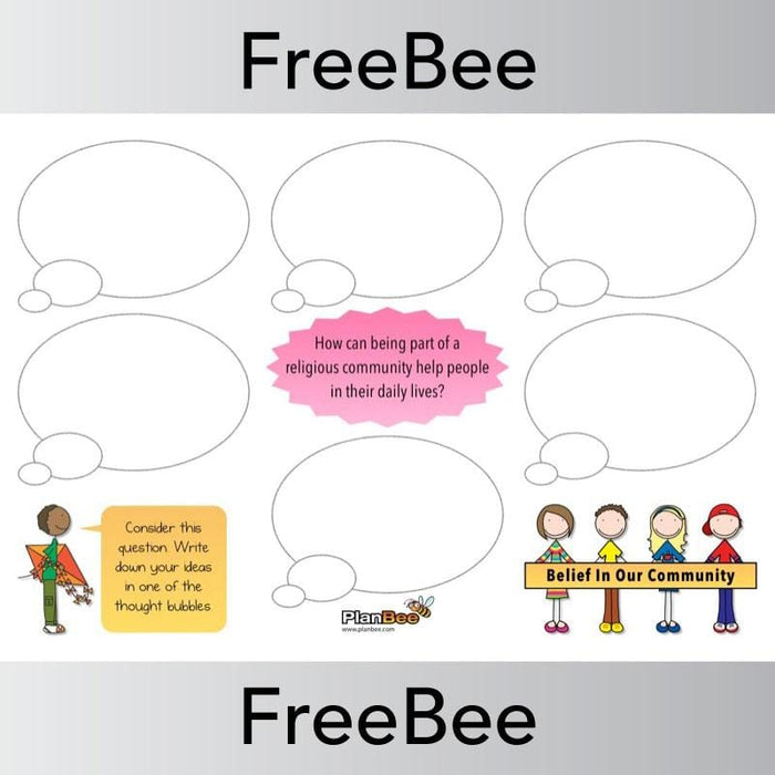 PlanBee Belief In Our Community | Display Pack | PlanBee FreeBees