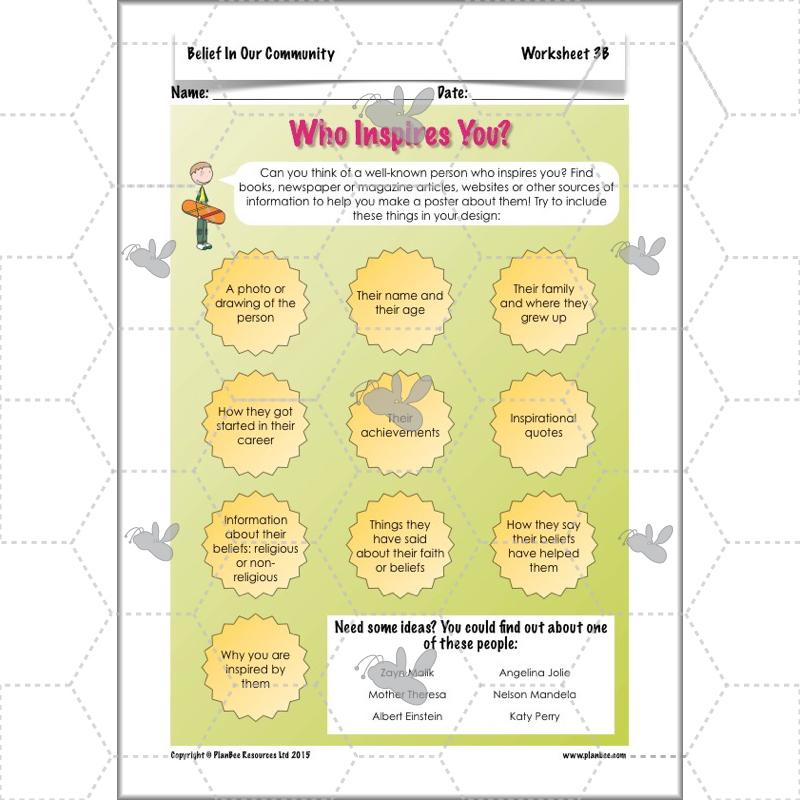 PlanBee Belief In Our Community: Complete set of KS2 RE lessons