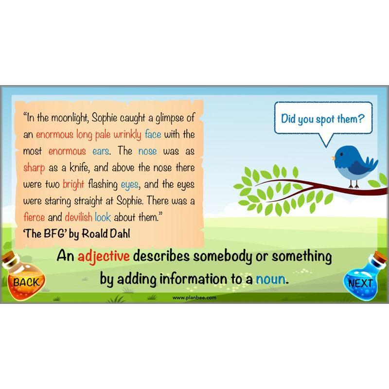 PlanBee The BFG Character Description | Planning and Resources | Year 3