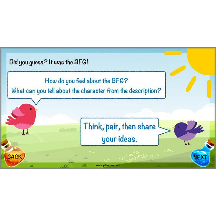 PlanBee The BFG Character Description KS2 Year 3 Planning by PlanBee