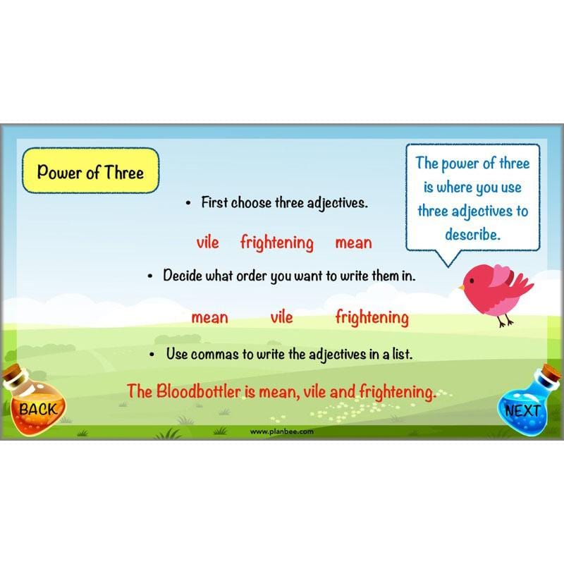 PlanBee The BFG Character Description | Planning and Resources | Year 3