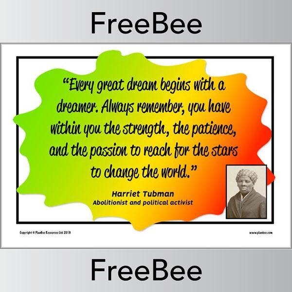 PlanBee Free Black History Month Posters for Kids by PlanBee