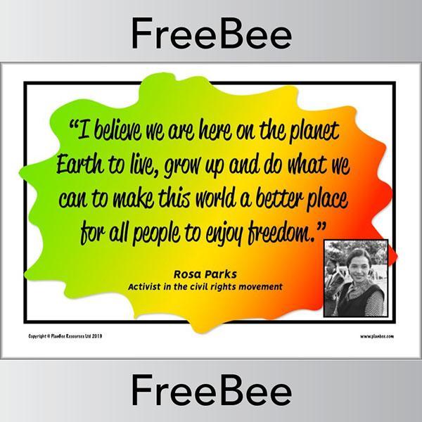 PlanBee Free Black History Month Posters for Kids by PlanBee