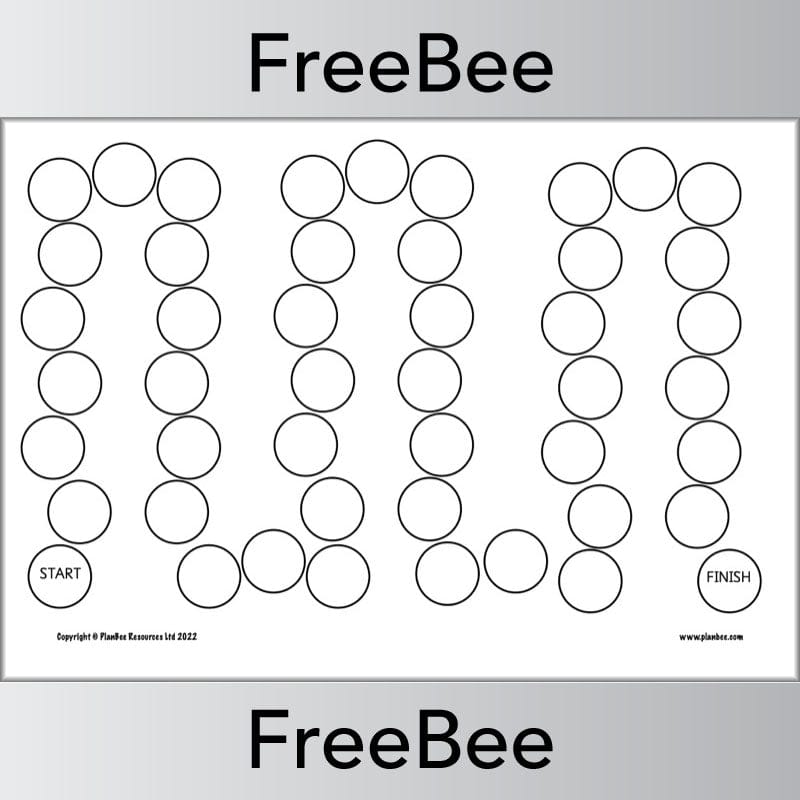 PlanBee FREE Blank Board Game Template by PlanBee