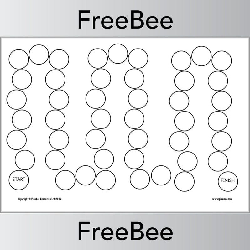 FREE Blank Board Game Template by PlanBee