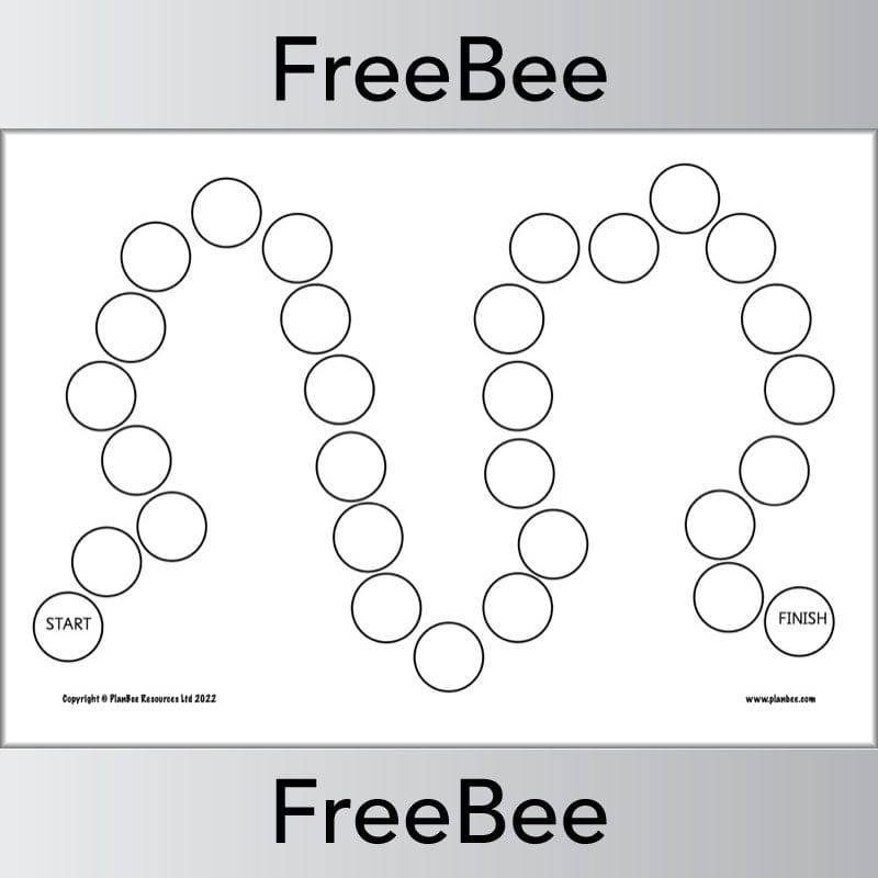 PlanBee FREE Blank Board Game Template by PlanBee