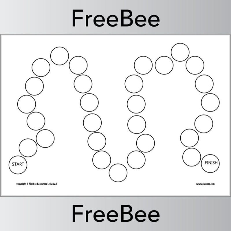 FREE Blank Board Game Template by PlanBee
