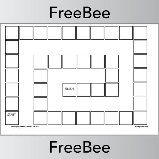 PlanBee FREE Blank Board Game Template by PlanBee