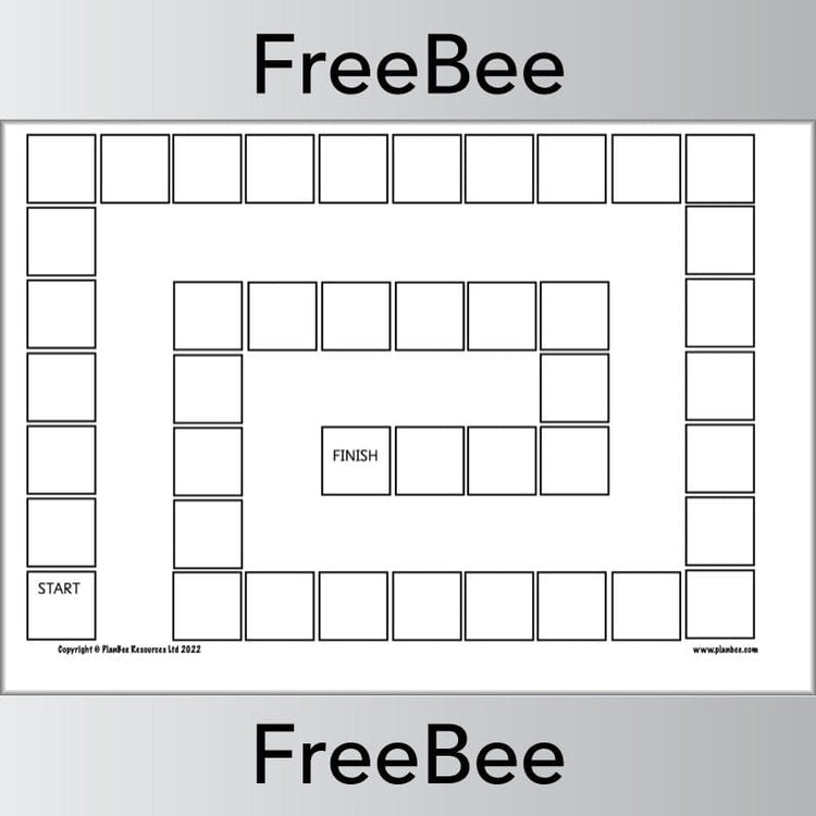 free-blank-board-game-template-by-planbee for Free Printable Blank Board Games Pdf FREE Blank Board Game Template by PlanBee for Free Printable Blank Board Games Pdf
