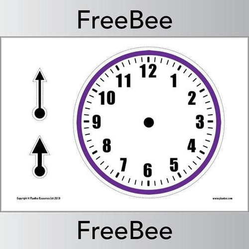 Blank Clock Faces  Free Teaching Resources by PlanBee