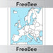 PlanBee Blank Map of Europe KS2 Resource by PlanBee