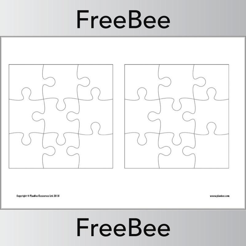 PlanBee Blank Jigsaws | Free KS1/2 Puzzle Template