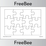 PlanBee Blank Jigsaws | Free KS1/2 Puzzle Template