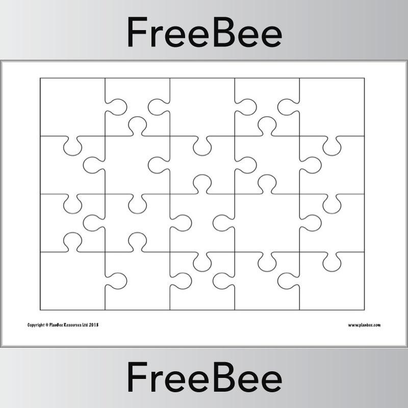 PlanBee Blank Jigsaws | Free KS1/2 Puzzle Template
