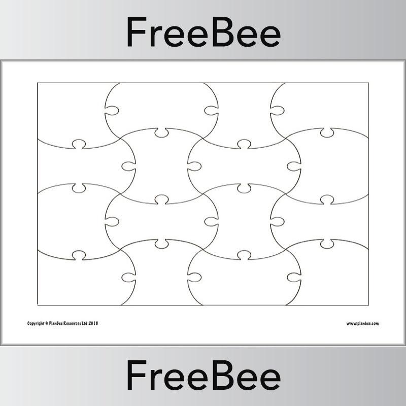 PlanBee Blank Jigsaws | Free KS1/2 Puzzle Template