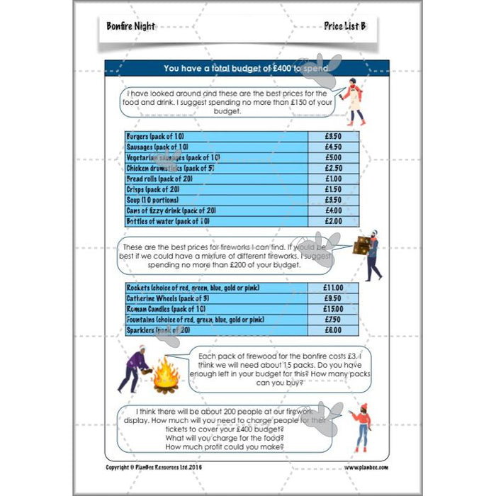 PlanBee Bonfire Night KS2 Lessons for Year 3 and 4 by PlanBee