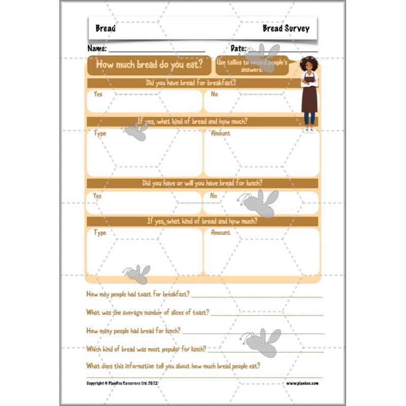 PlanBee Bread - Year 5 DT Cookery Lesson KS2 | PlanBee