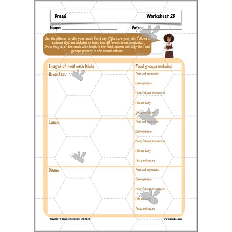 PlanBee Bread - Year 5 DT Cookery Lesson KS2 | PlanBee