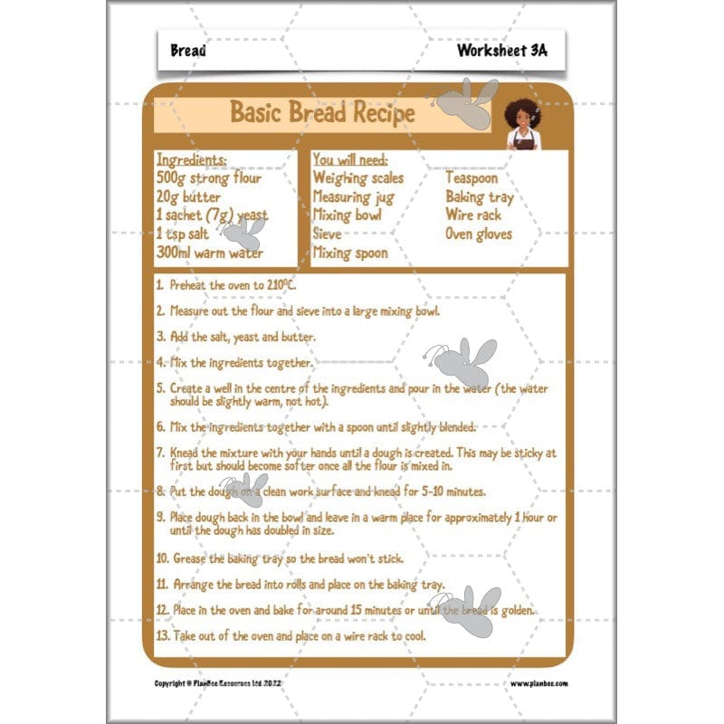 PlanBee Bread - Year 5 DT Cookery Lesson KS2 | PlanBee