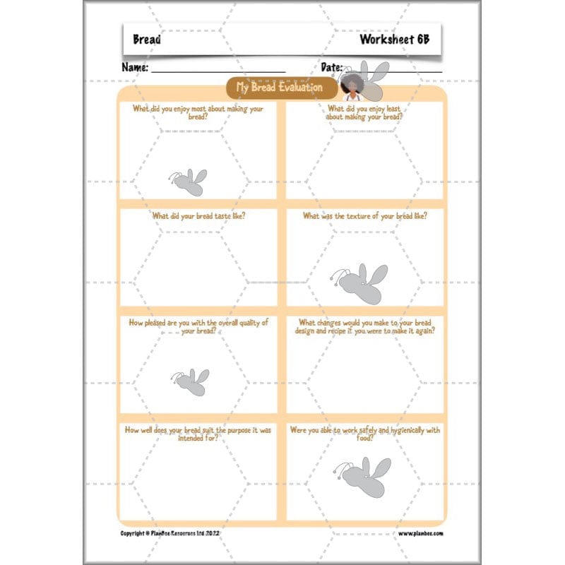 PlanBee Bread - Year 5 DT Cookery Lesson KS2 | PlanBee