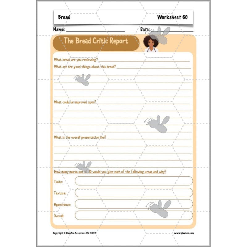 PlanBee Bread - Year 5 DT Cookery Lesson KS2 | PlanBee