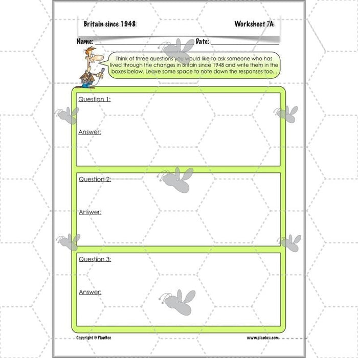 PlanBee Britain Since 1948 - Complete Primary History Planning for KS2