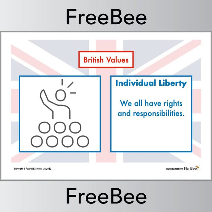 PlanBee Free British Values Poster Download by PlanBee
