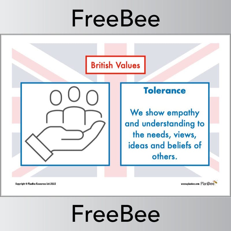 PlanBee Free British Values Poster Download by PlanBee