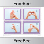 Free Pictorial Fingerspelling Alphabet Charts By PlanBee