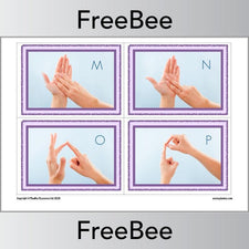 Free Pictorial Fingerspelling Alphabet Charts By PlanBee