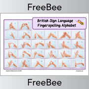 Free Pictorial Fingerspelling Alphabet Charts by PlanBee