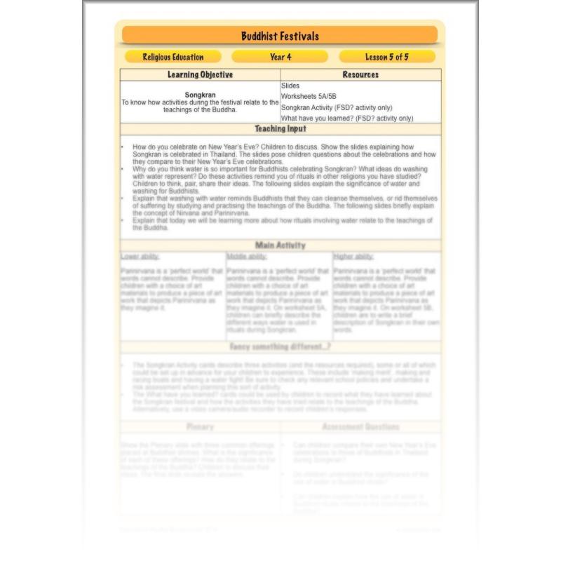 PlanBee Buddhist Festivals and Celebrations: KS2 lesson plans