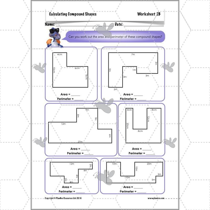 PlanBee Compound Shapes Volume and Area: KS2 Maths