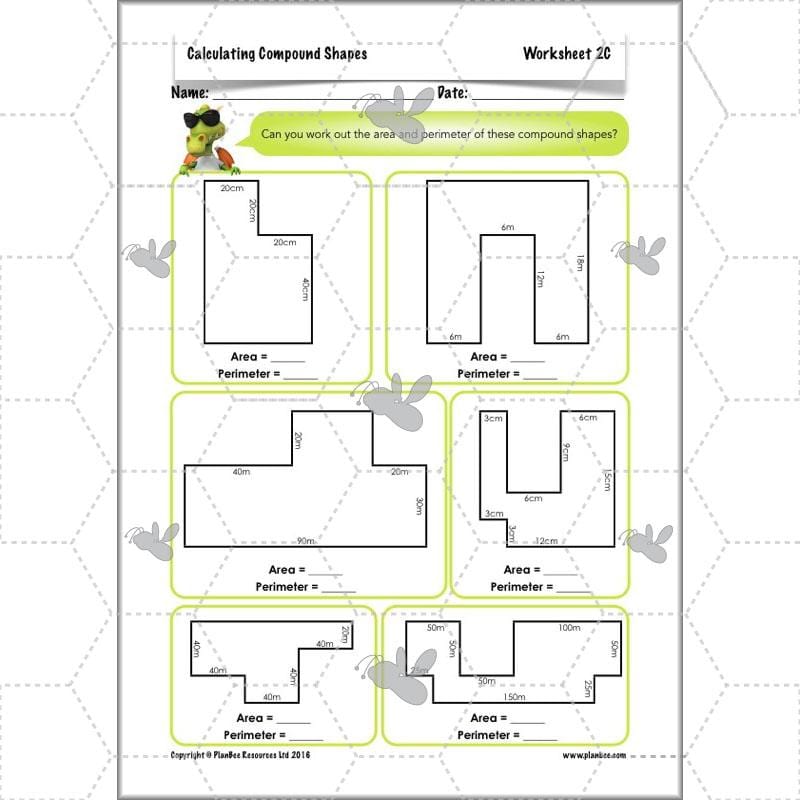PlanBee Compound Shapes Volume and Area: KS2 Maths