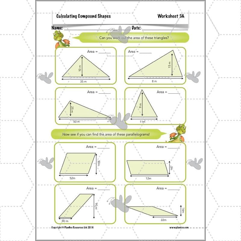 PlanBee Compound Shapes Volume and Area: KS2 Maths