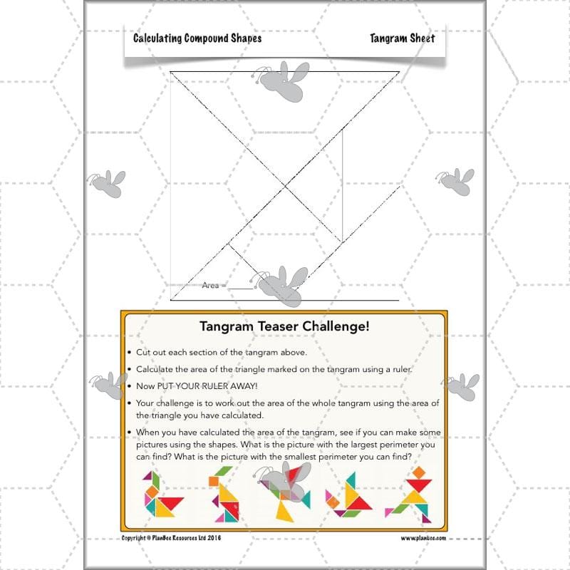 PlanBee Compound Shapes Volume and Area: KS2 Maths