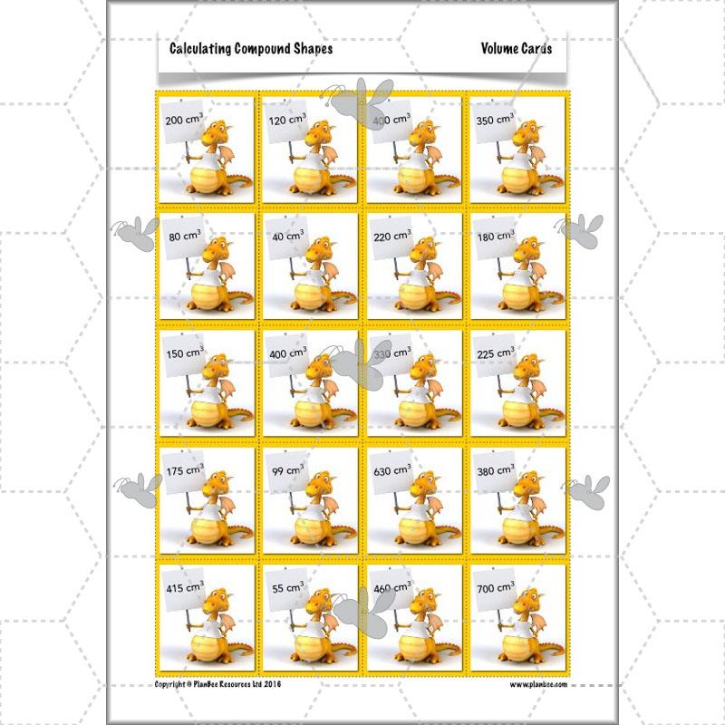 PlanBee Compound Shapes Volume and Area: KS2 Maths
