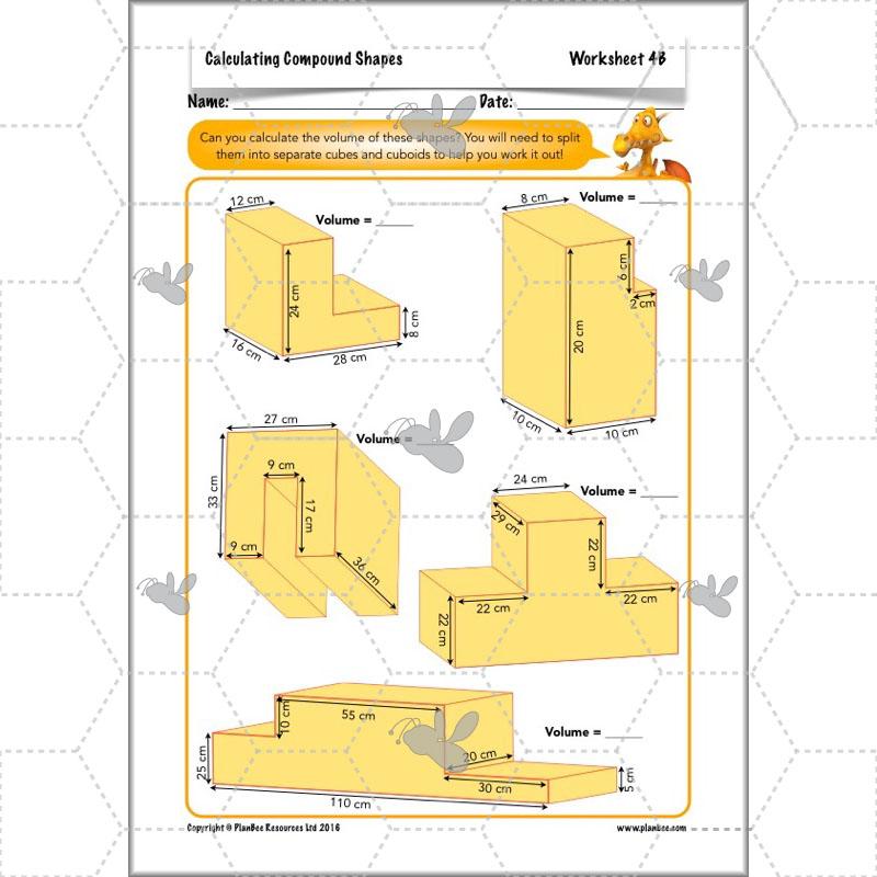 PlanBee Compound Shapes Volume and Area: KS2 Maths