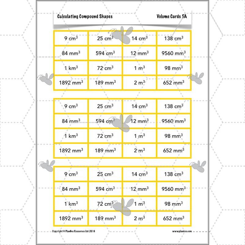PlanBee Compound Shapes Volume and Area: KS2 Maths