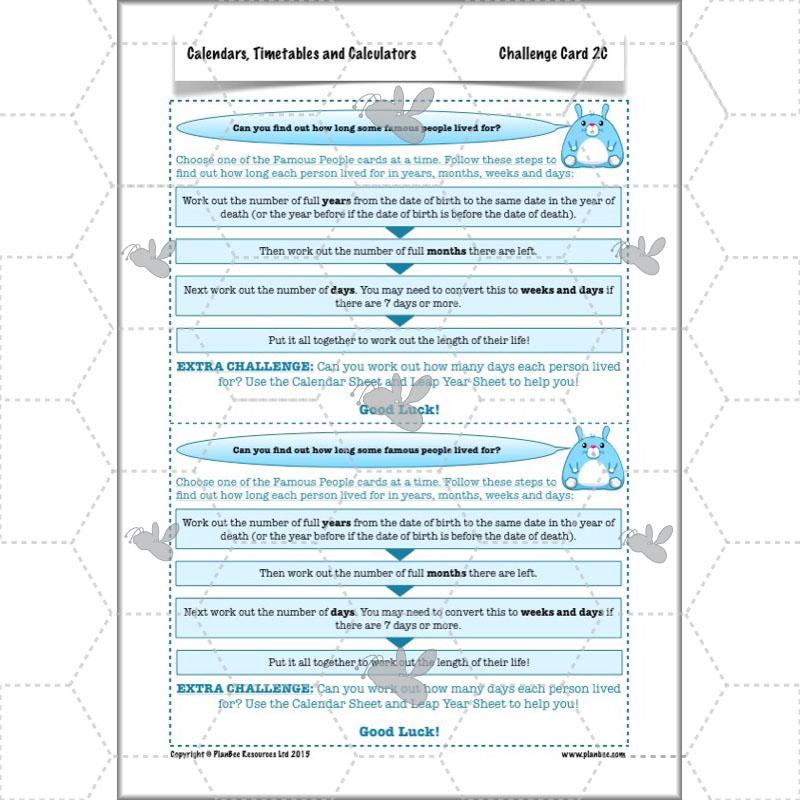 PlanBee Year 5 Time Lessons: Calendars and Timetables KS2