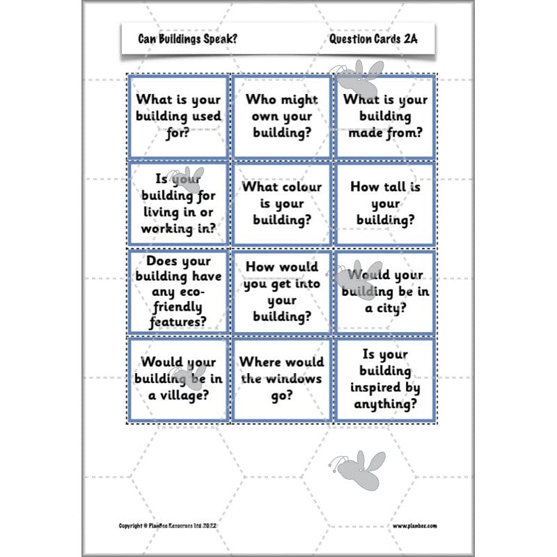 PlanBee KS1 Building Art | Can Buildings Speak? | PlanBee