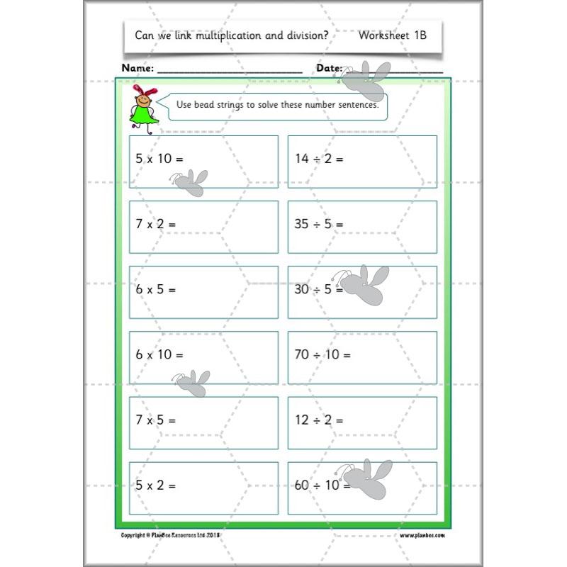 PlanBee Can We Link Multiplication and Division? Year 2 Maths scheme of work
