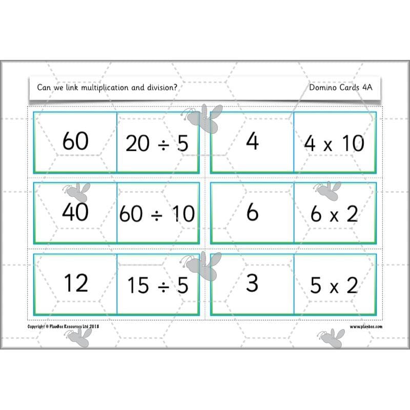 PlanBee Can We Link Multiplication and Division? Year 2 Maths scheme of work
