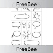 Free Cartoon Strips Template by PlanBee